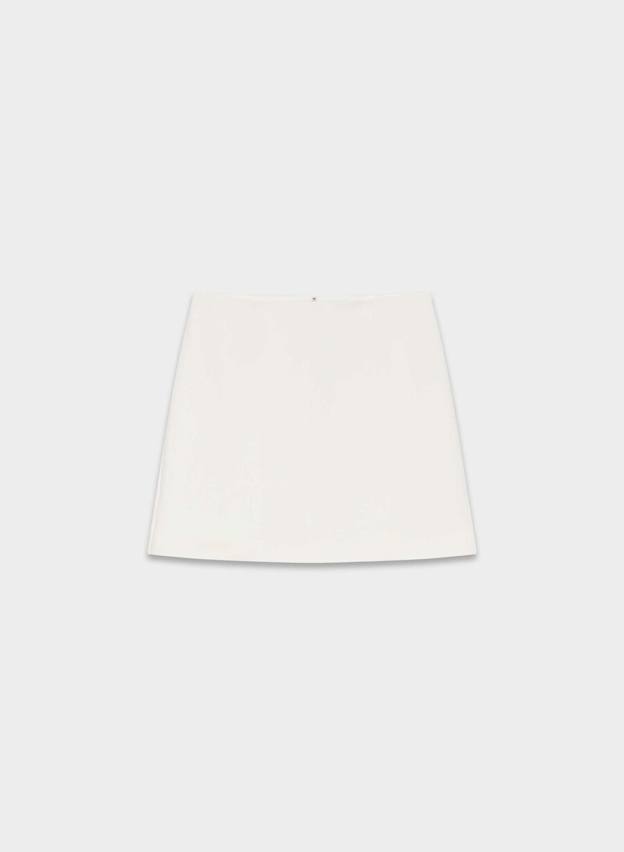 classic mini skirt - crepette light birch