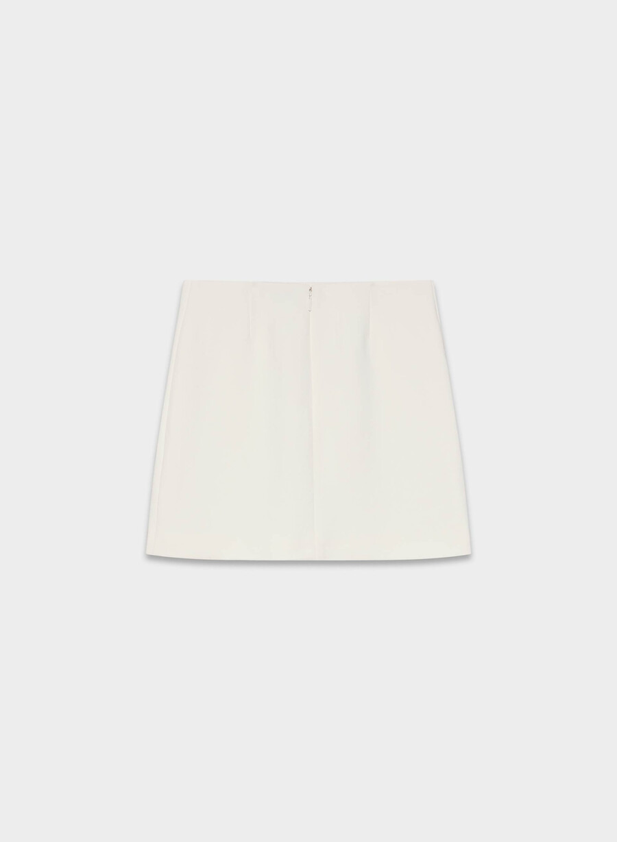 classic mini skirt - crepette light birch