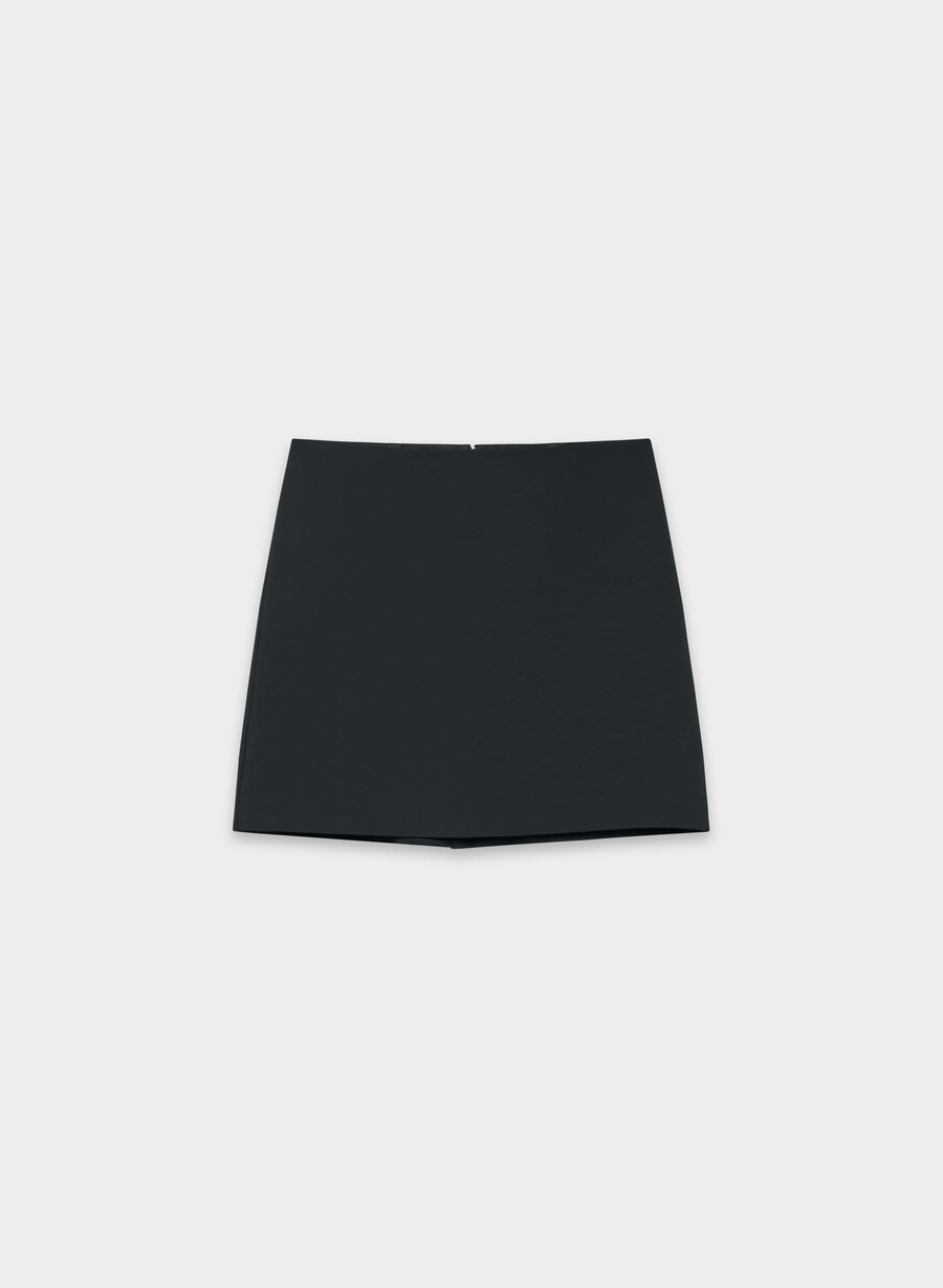 classic mini skirt - crepette black