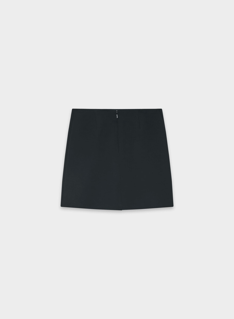 classic mini skirt - crepette black