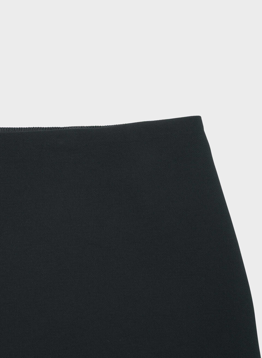 classic mini skirt - crepette black