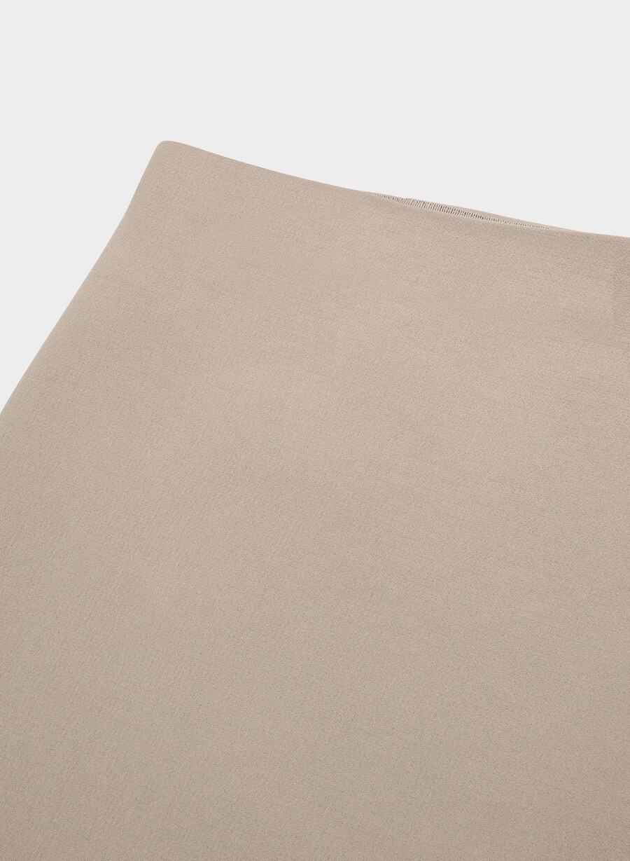 classic mini skirt - crepette nomad taupe