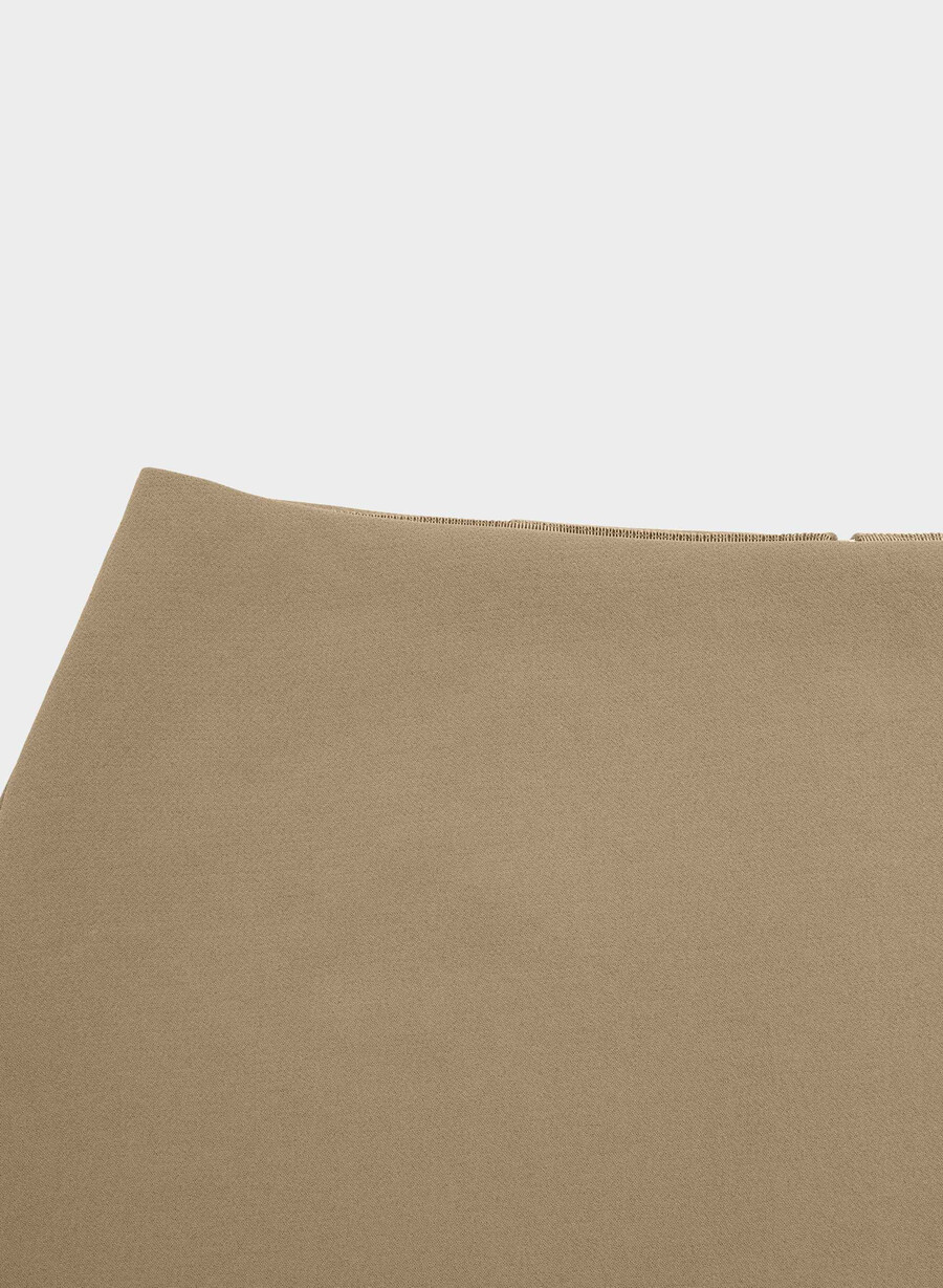 classic mini skirt - crepette folio brown