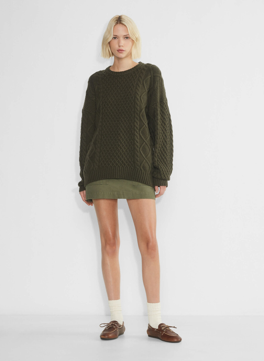 peggy sweater dark olive
