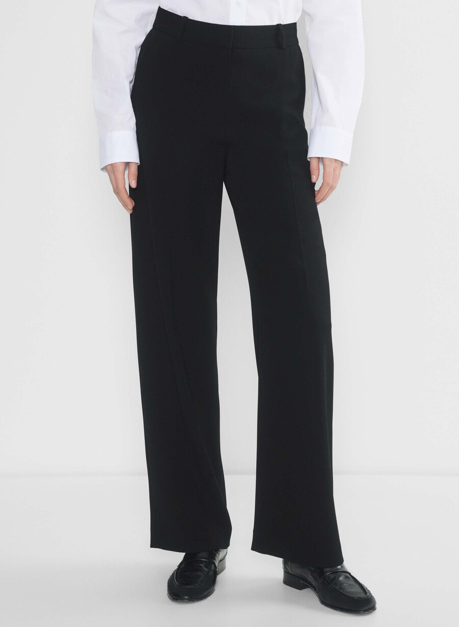 agency pant - mirror crepe black