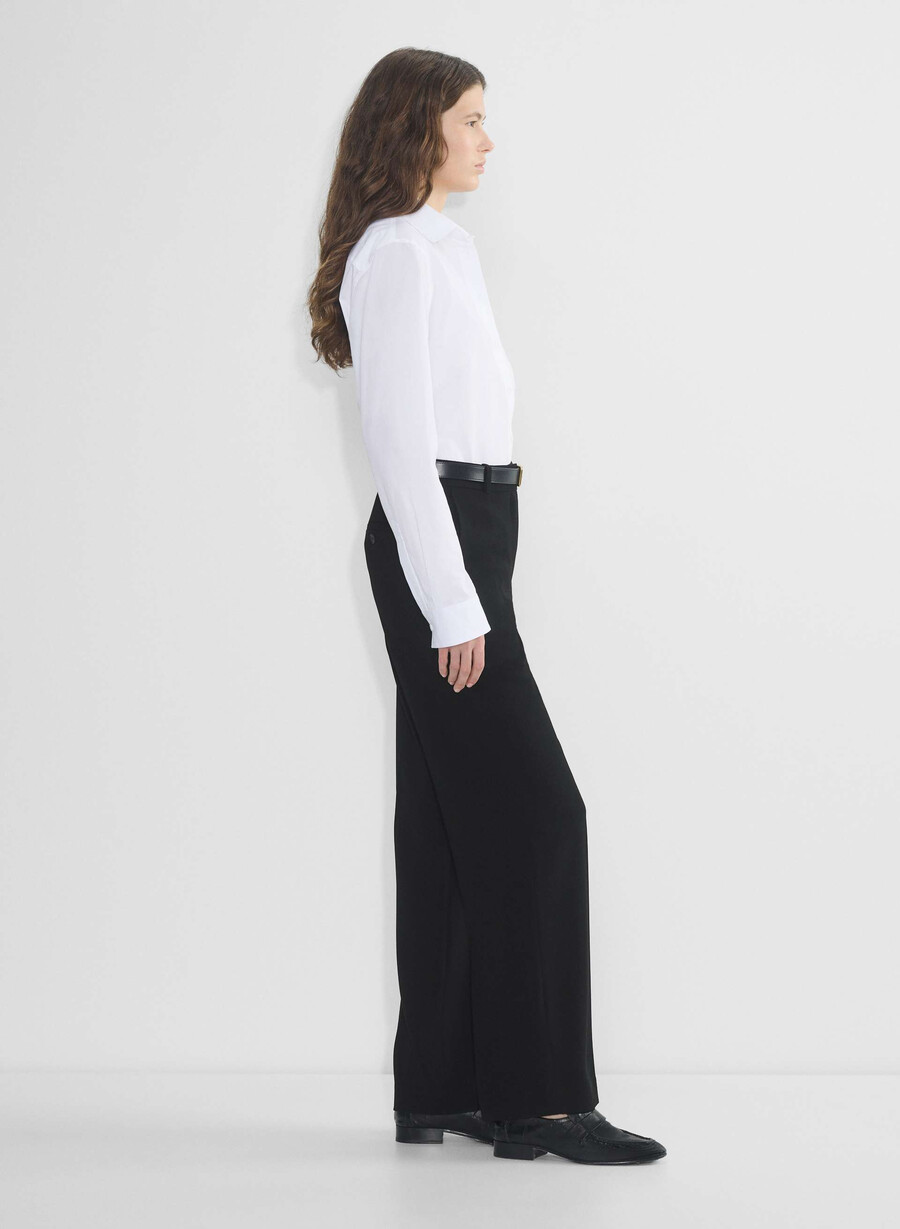 agency pant - mirror crepe black