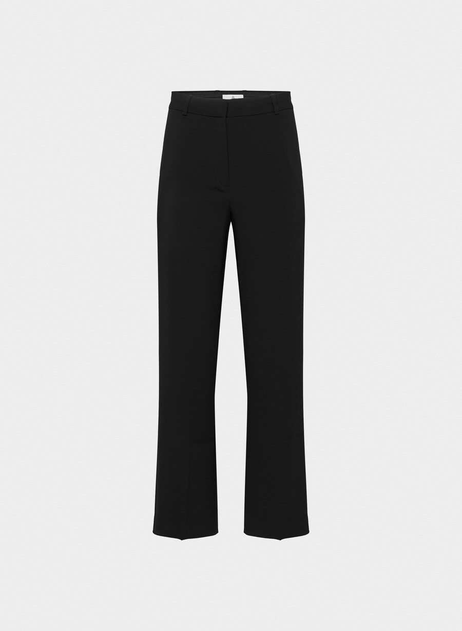 agency pant - mirror crepe black
