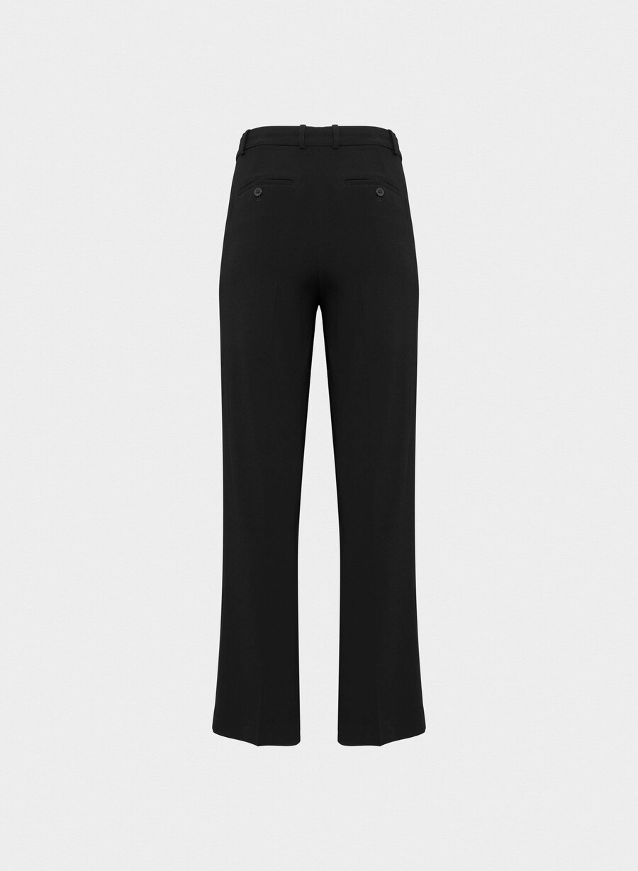 agency pant - mirror crepe black