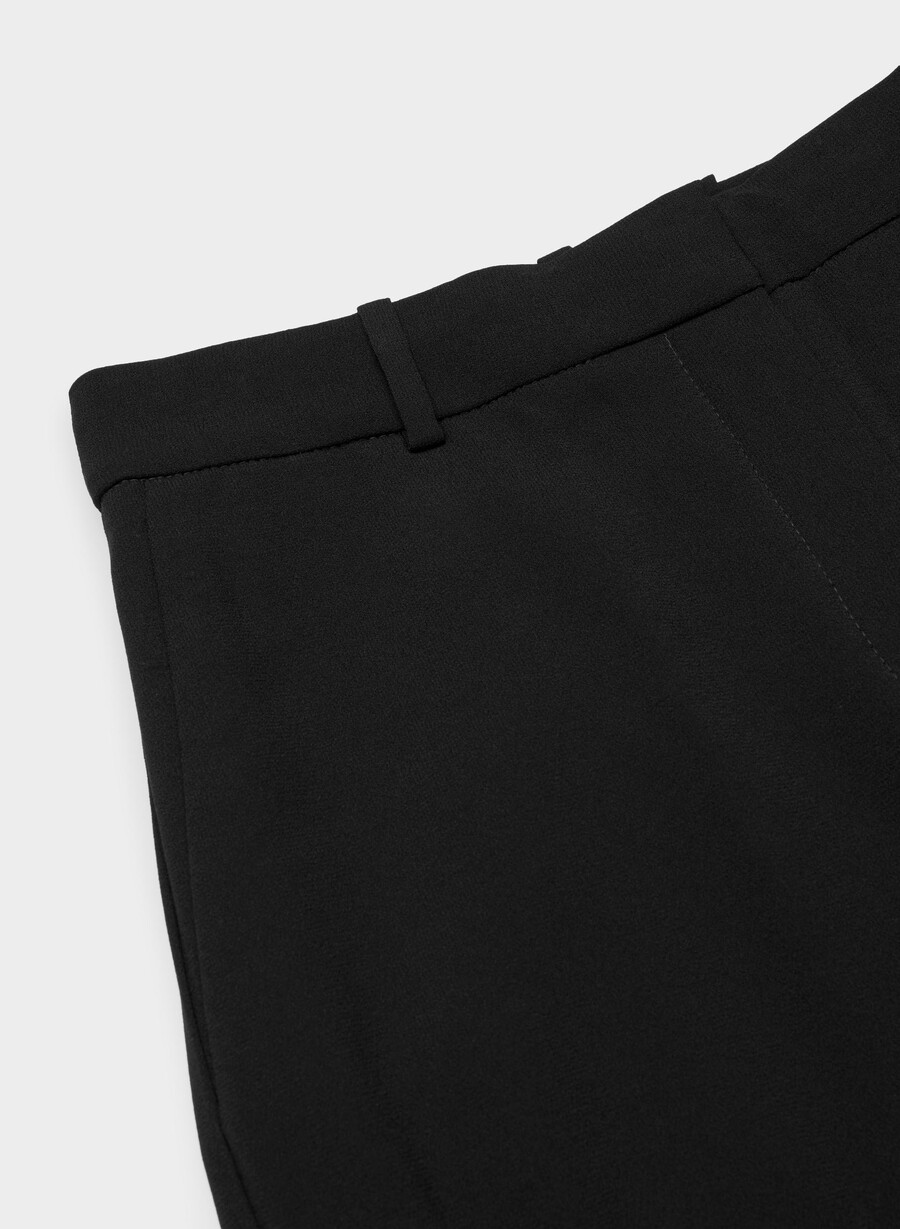 agency pant - mirror crepe black