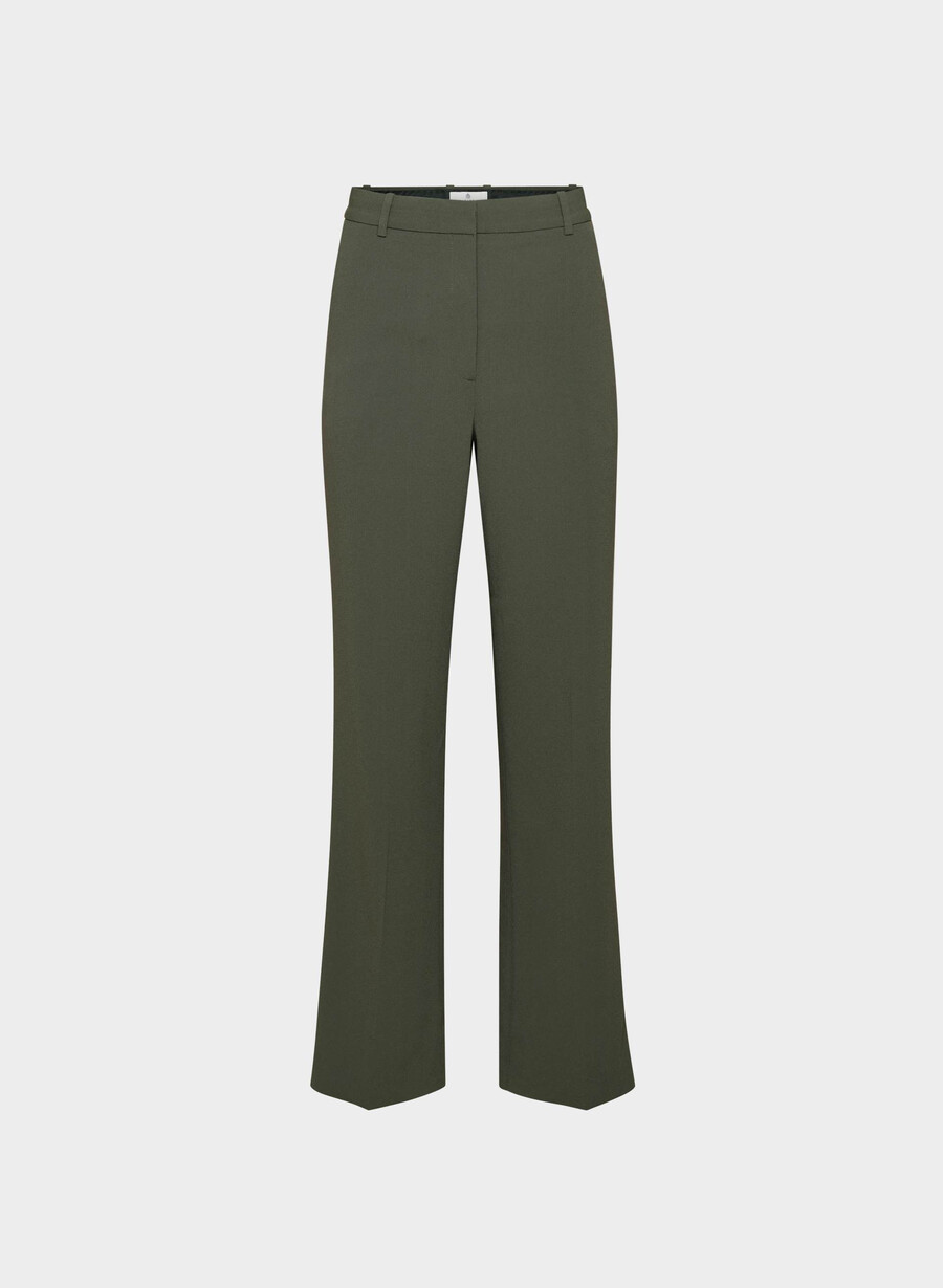 agency pant - mirror crepe dark olive
