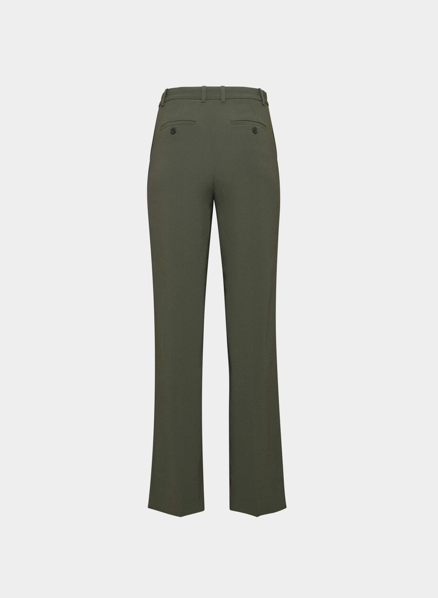 agency pant - mirror crepe dark olive