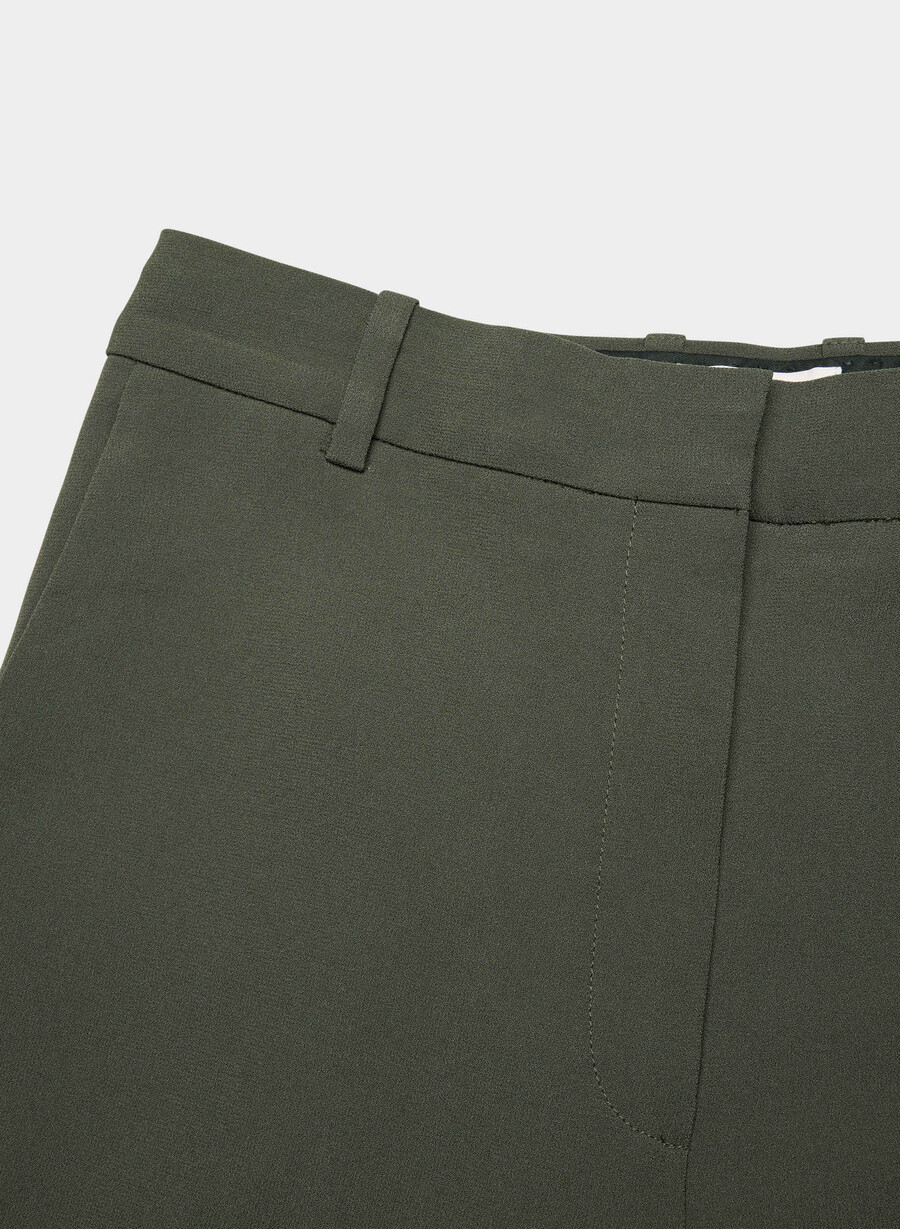 agency pant - mirror crepe dark olive