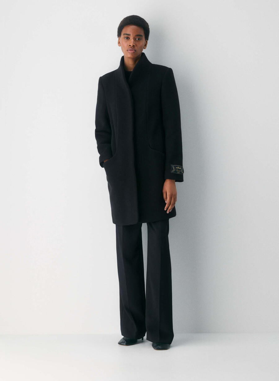 the cocoon coat new - wool cashmere black