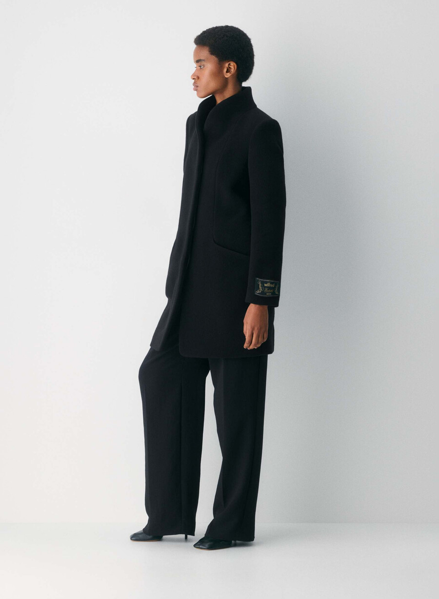 the cocoon coat new - wool cashmere black