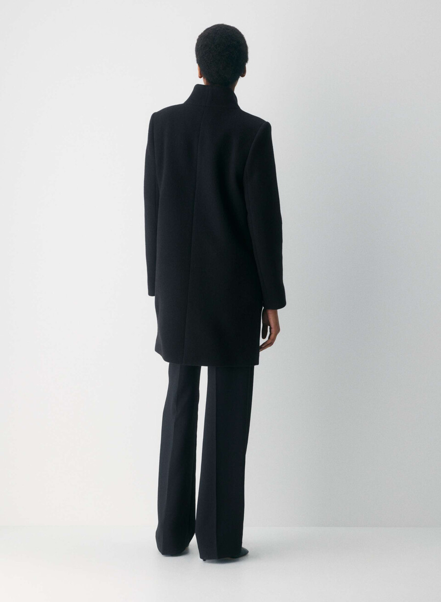 the cocoon coat new - wool cashmere black