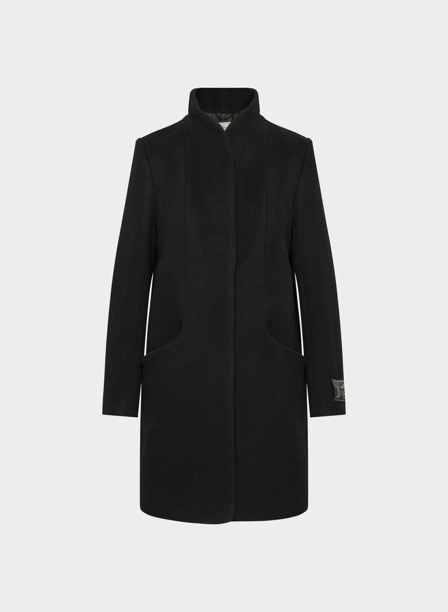 the cocoon coat new - wool cashmere black