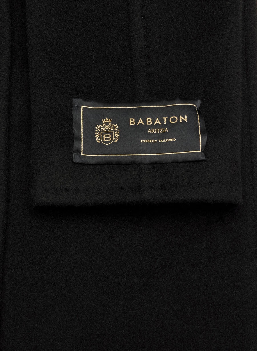 the slouch coat new - recamel wool black