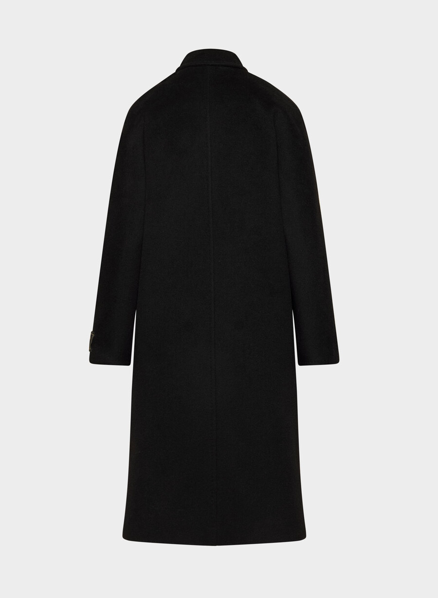 the slouch coat new - recamel wool black