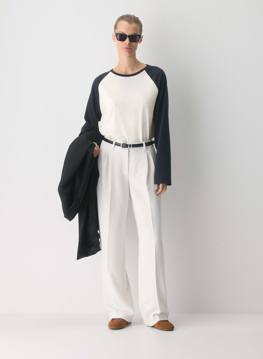 the effortless pant lo-rise - crepette light birch