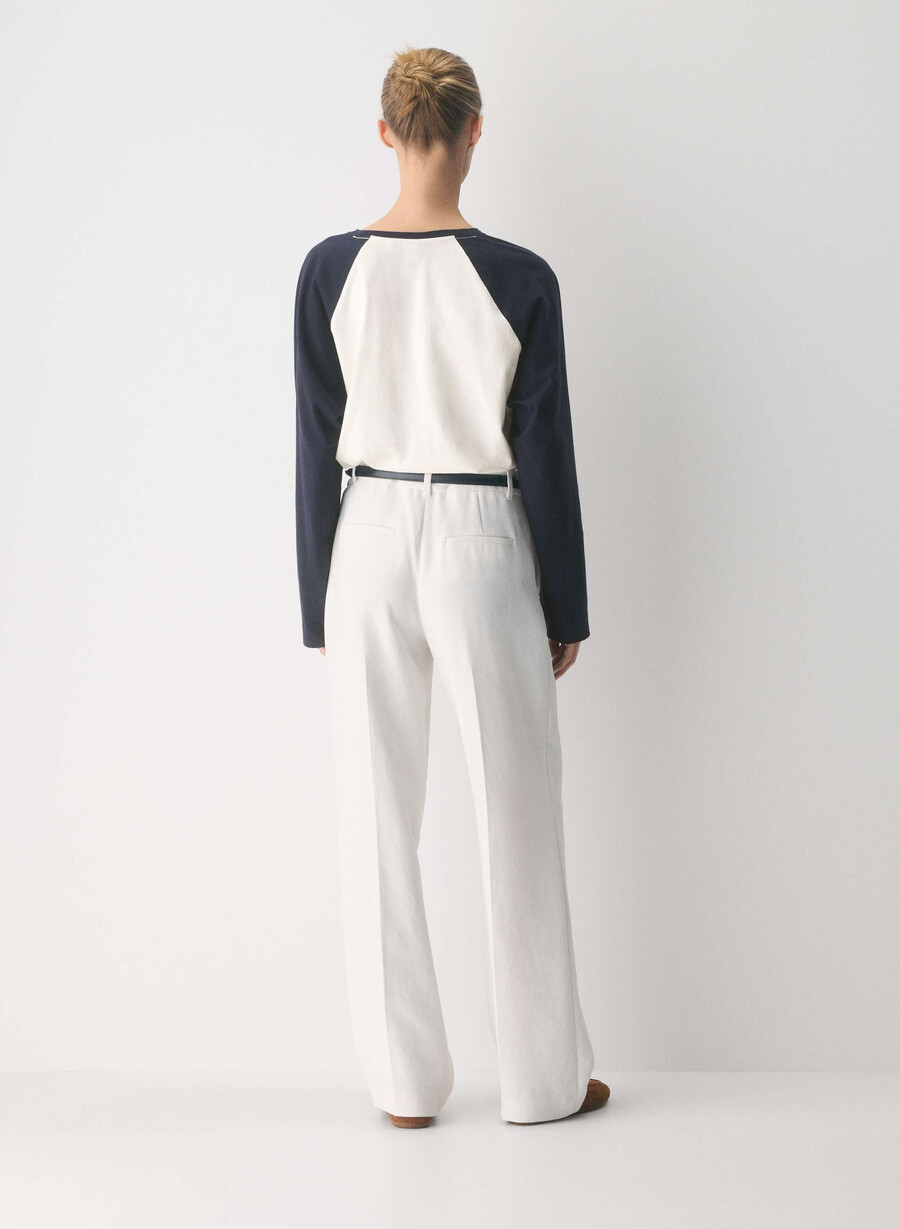 the effortless pant lo-rise - crepette light birch