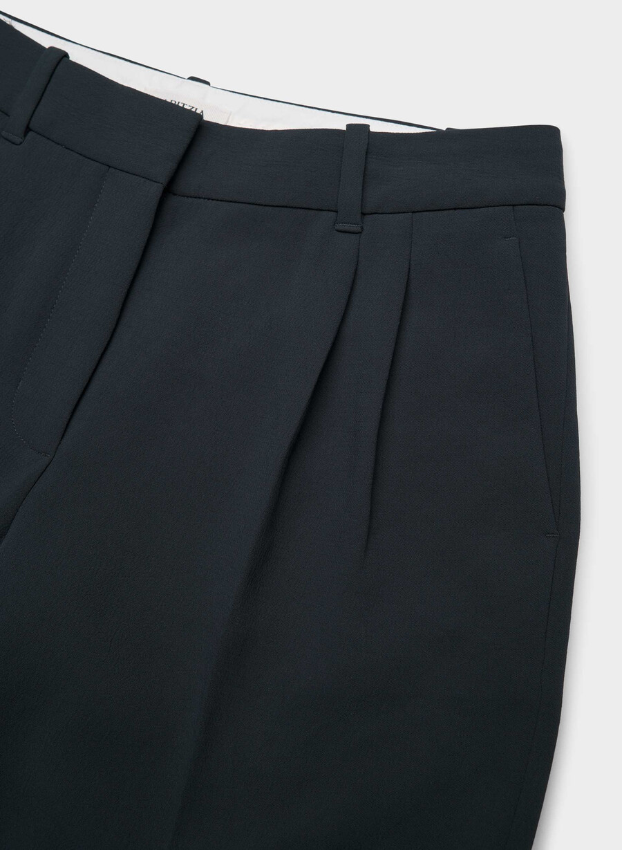 the effortless pant lo-rise - crepette dark night navy