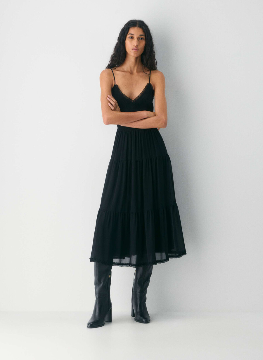 tuberose dress black