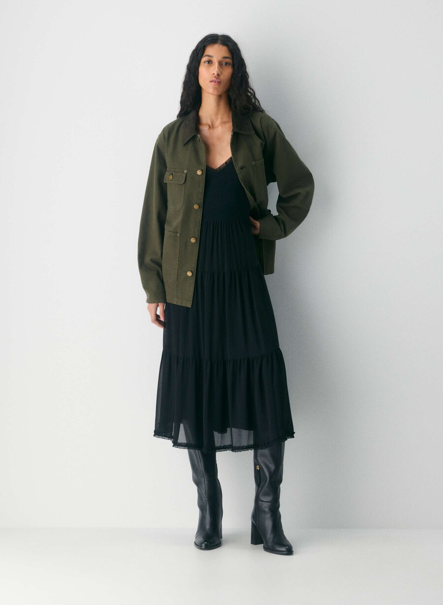 tuberose dress black