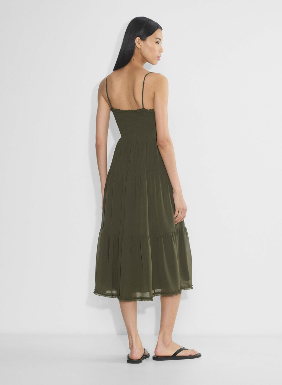 tuberose dress dark olive