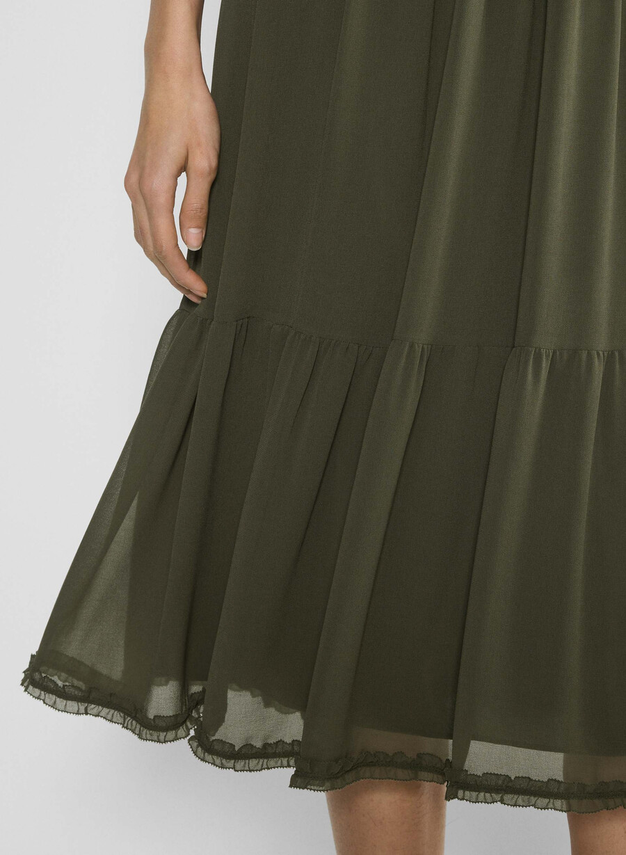 tuberose dress dark olive