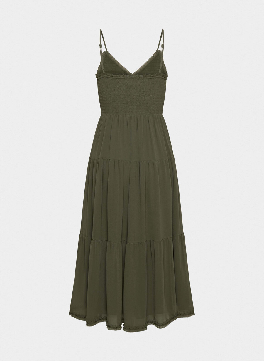 tuberose dress dark olive
