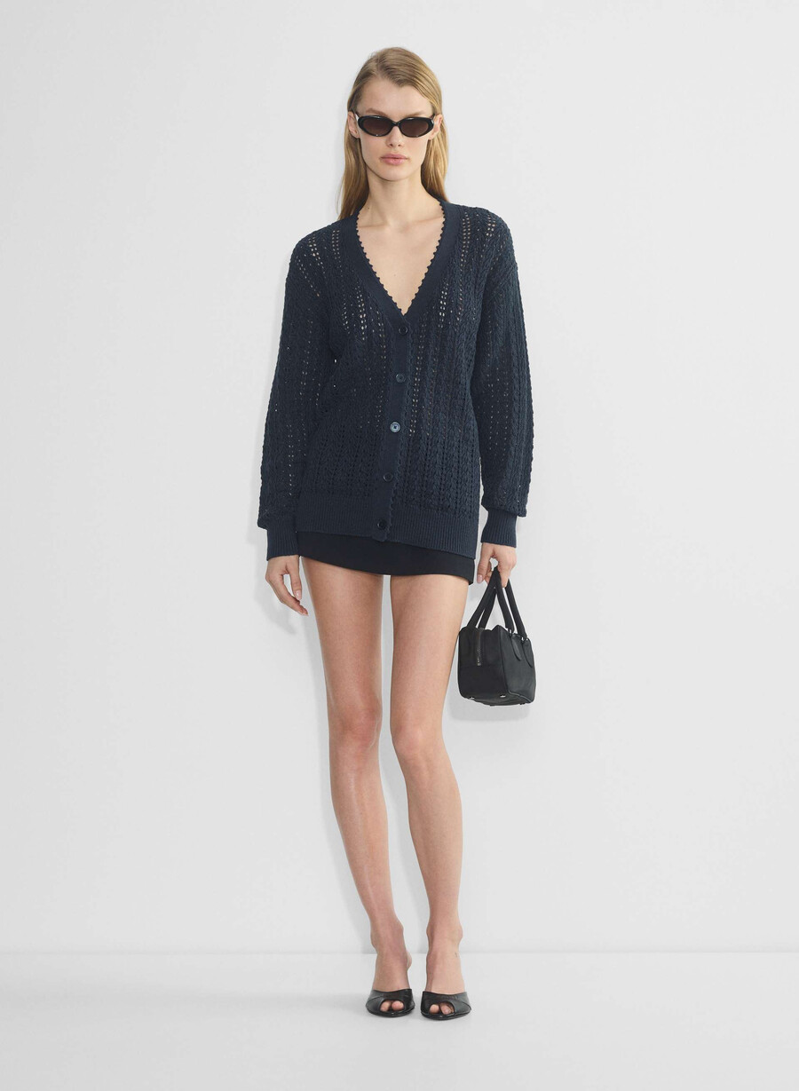 reverence cardigan dark night navy