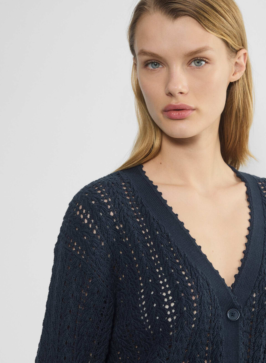 reverence cardigan dark night navy
