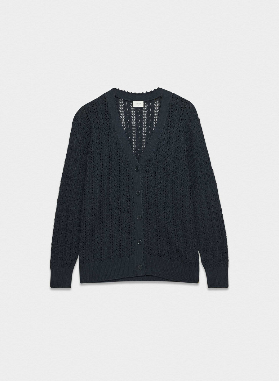 reverence cardigan dark night navy