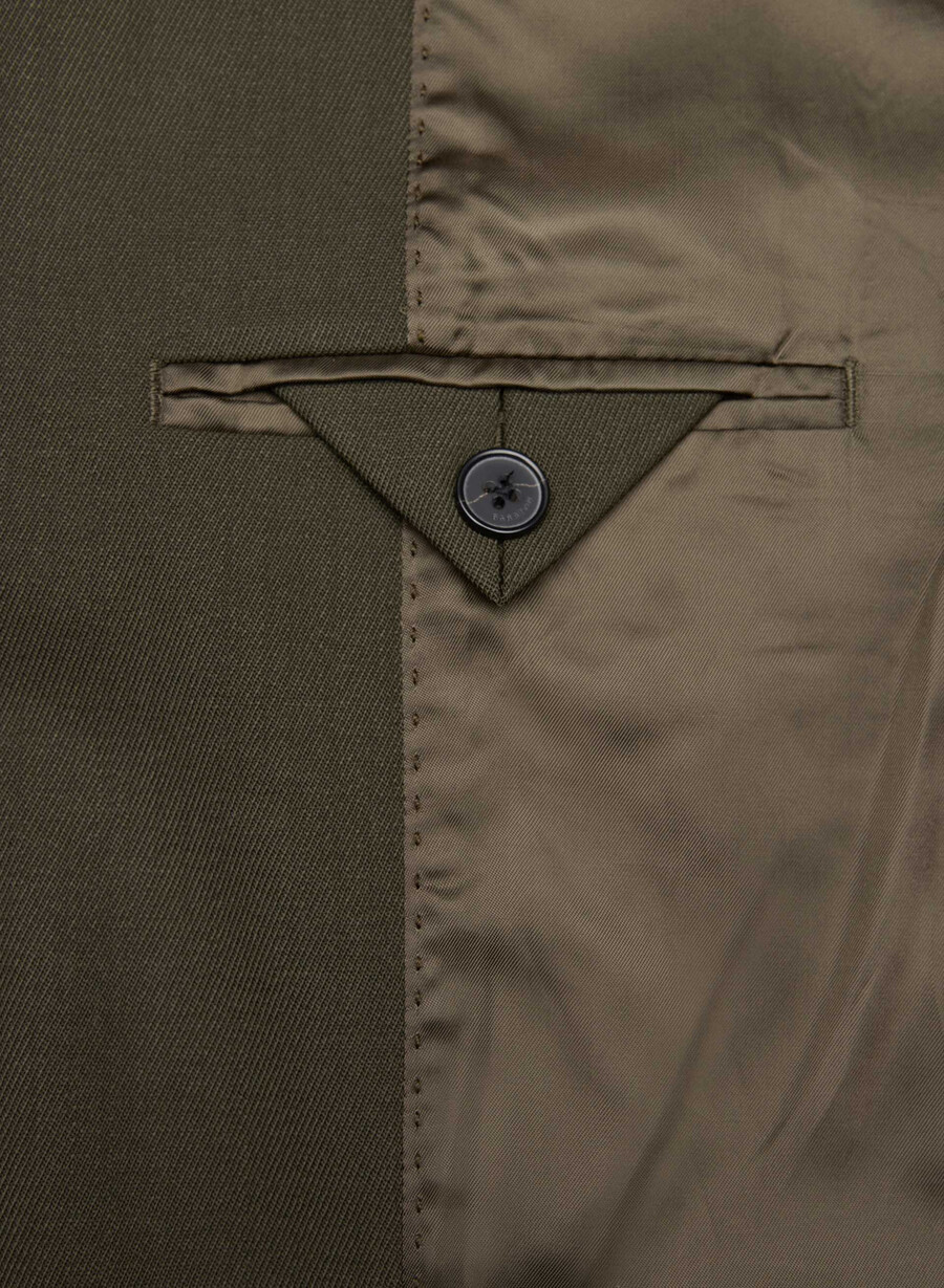 vogue blazer - city wool dark olive