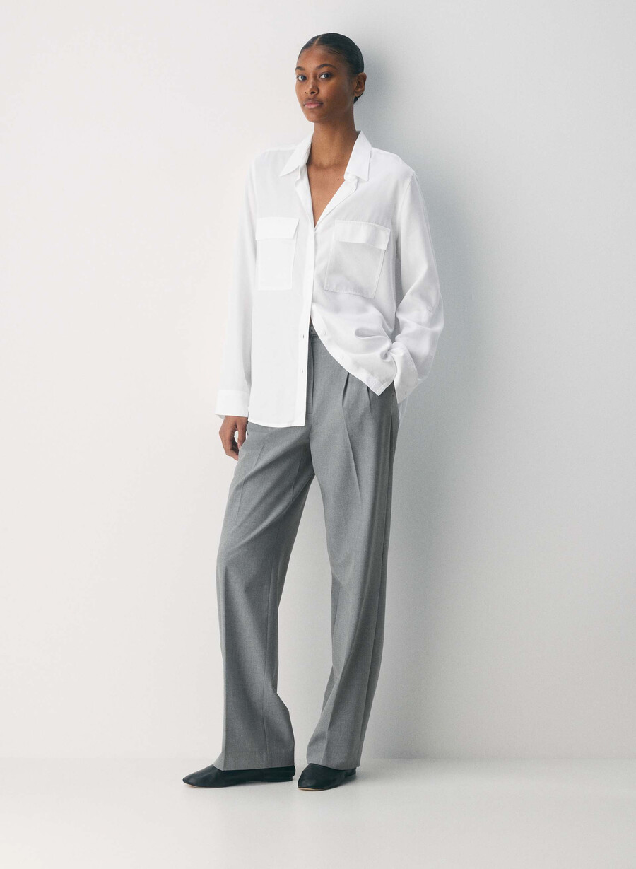 utility shirt white