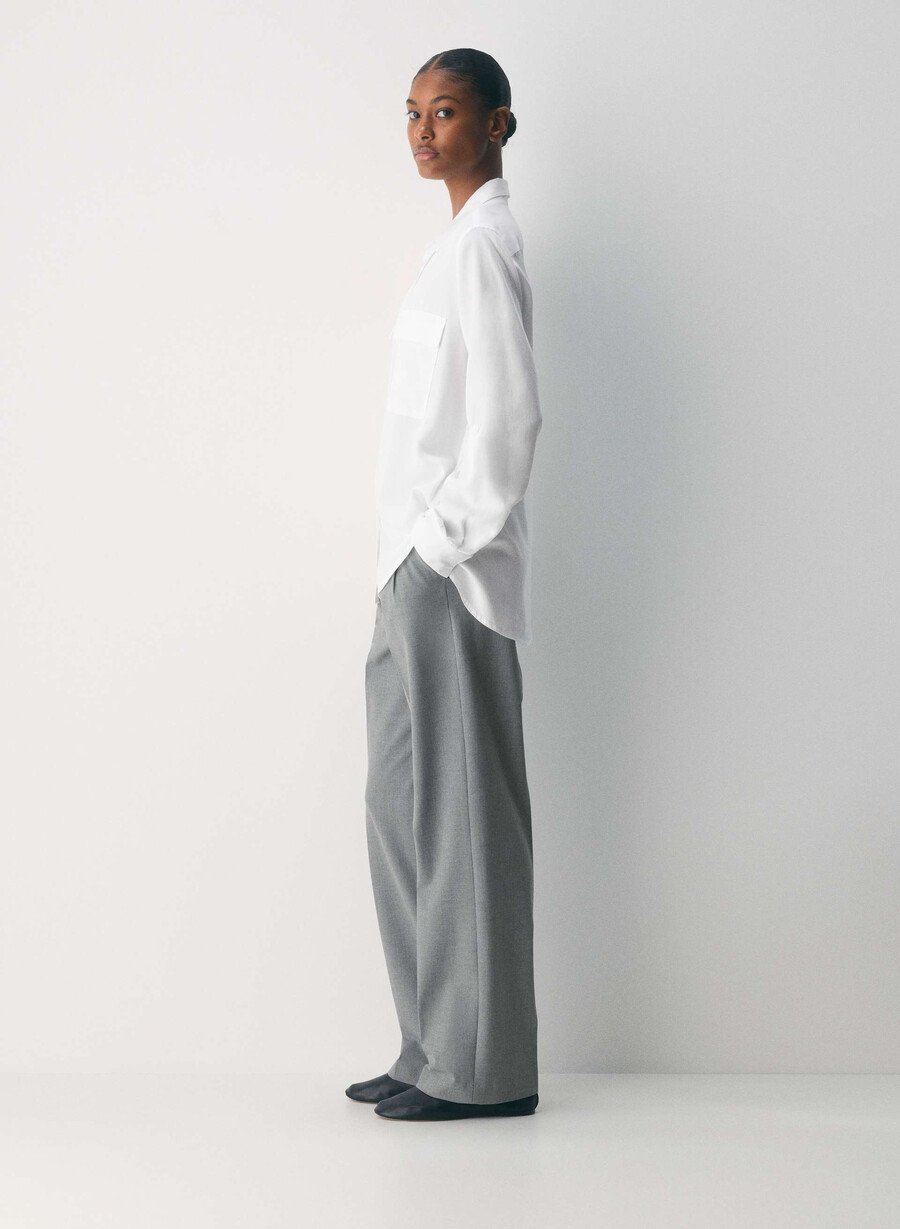 utility shirt white