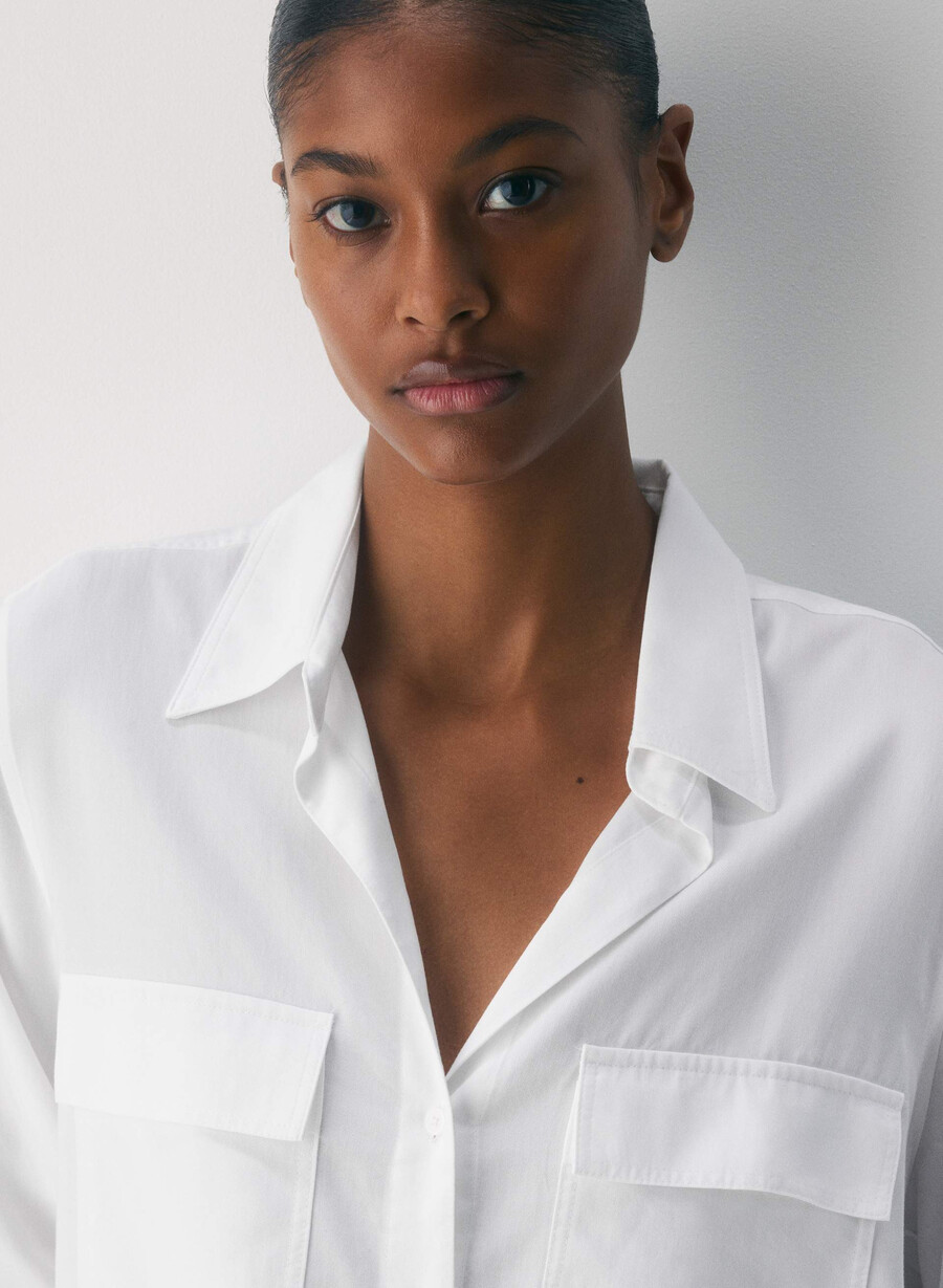 utility shirt white