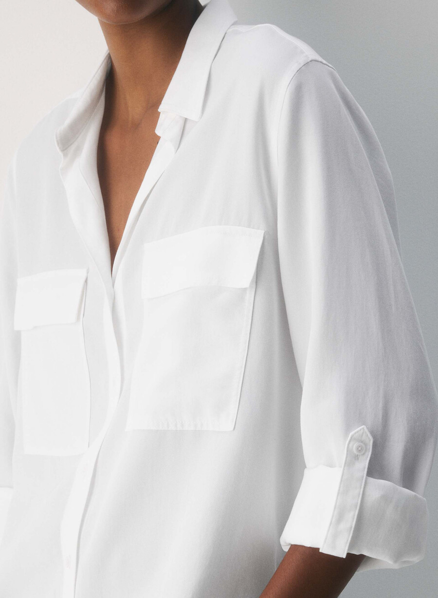 utility shirt white