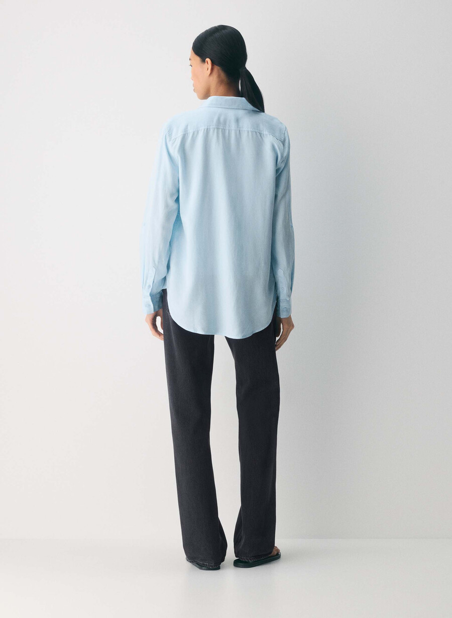 utility shirt vntg vll blue