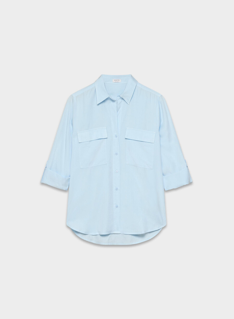 utility shirt vntg vll blue