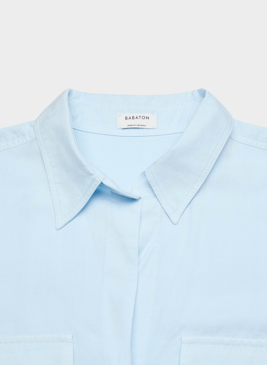 utility shirt vntg vll blue