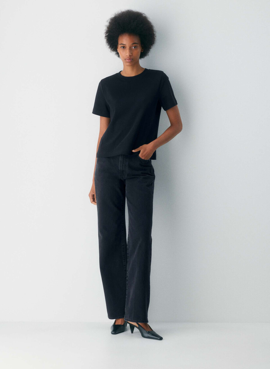 denim forum the farrah hi-rise wide jean black eyeliner
