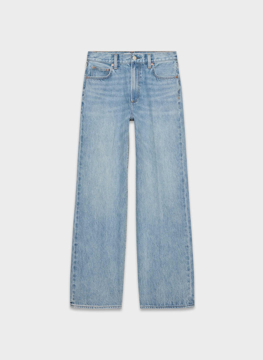 denim forum the farrah hi-rise wide jean 7 yrs bleu taboo
