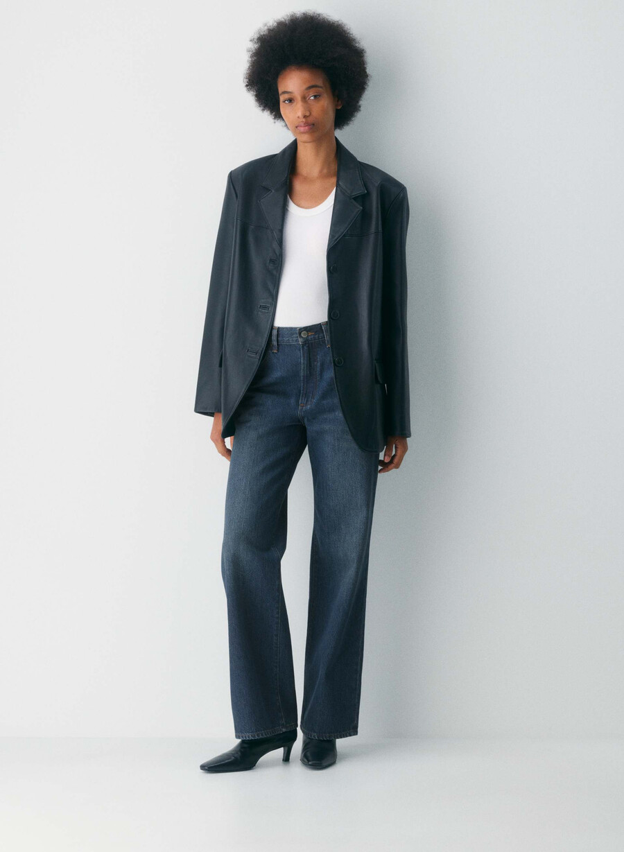 denim forum the farrah hi-rise wide jean be about dark bleu