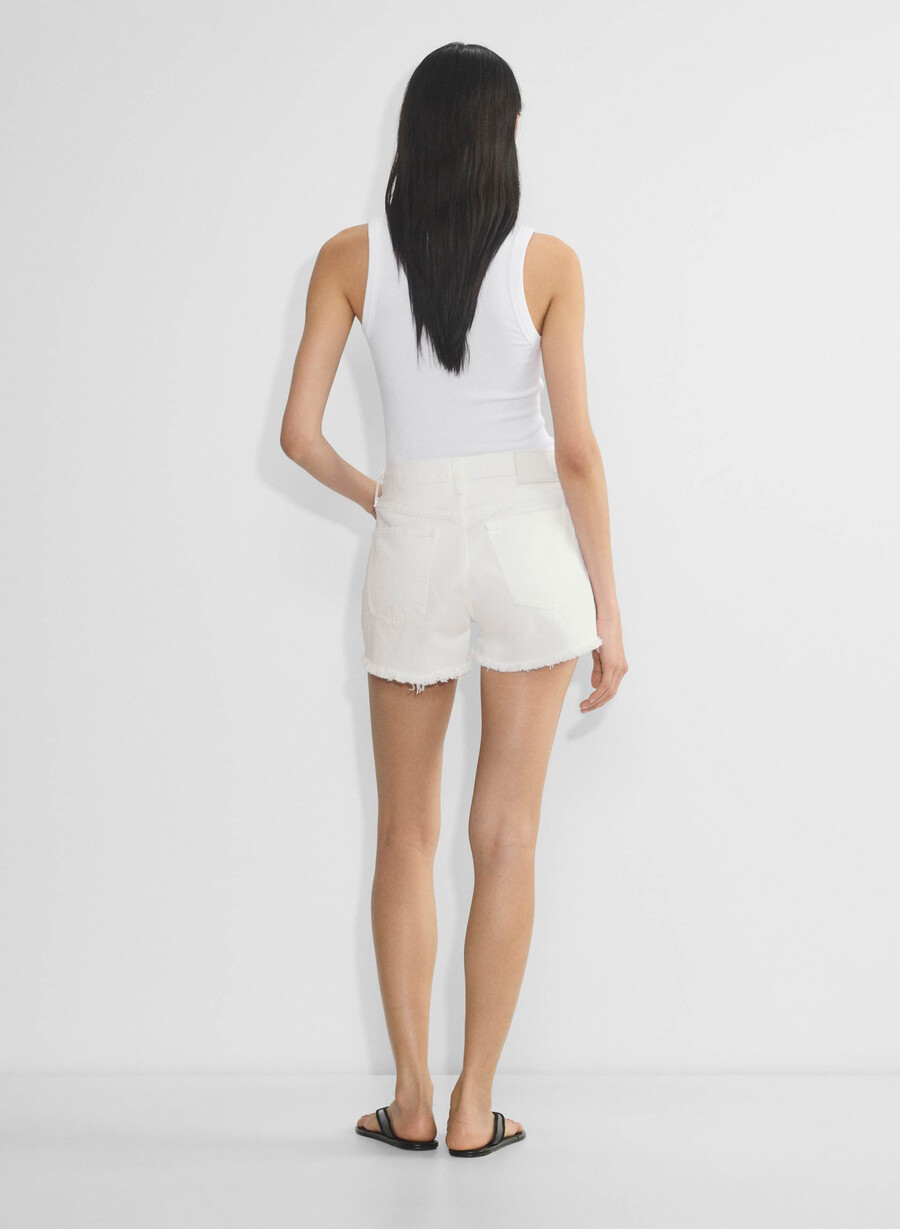denim forum the ex-boyfriend hi-rise denim short a little white lie