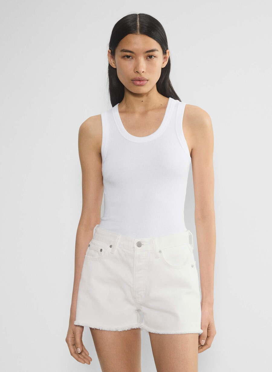 denim forum the ex-boyfriend hi-rise denim short a little white lie