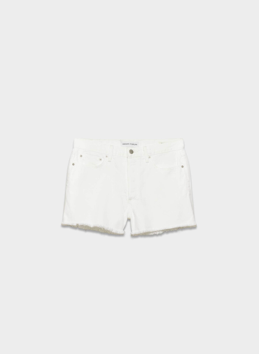 denim forum the ex-boyfriend hi-rise denim short a little white lie
