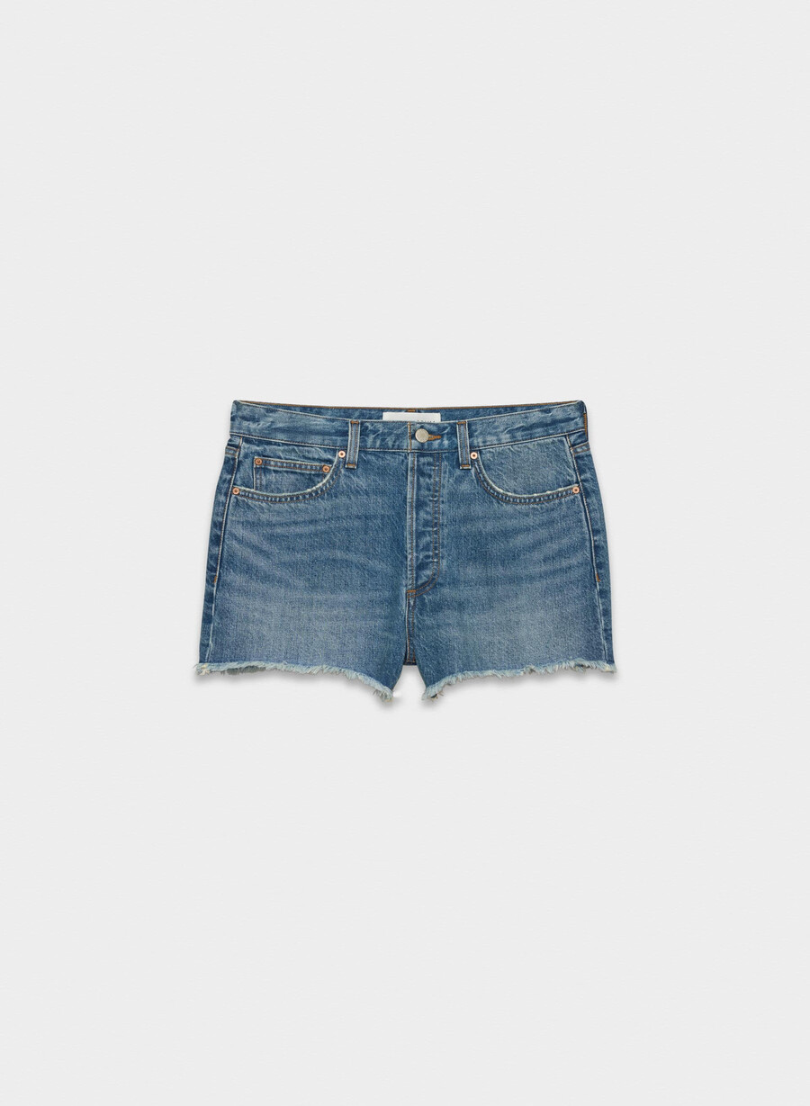 denim forum the ex-boyfriend hi-rise denim short 5 yrs kiss n tell bl
