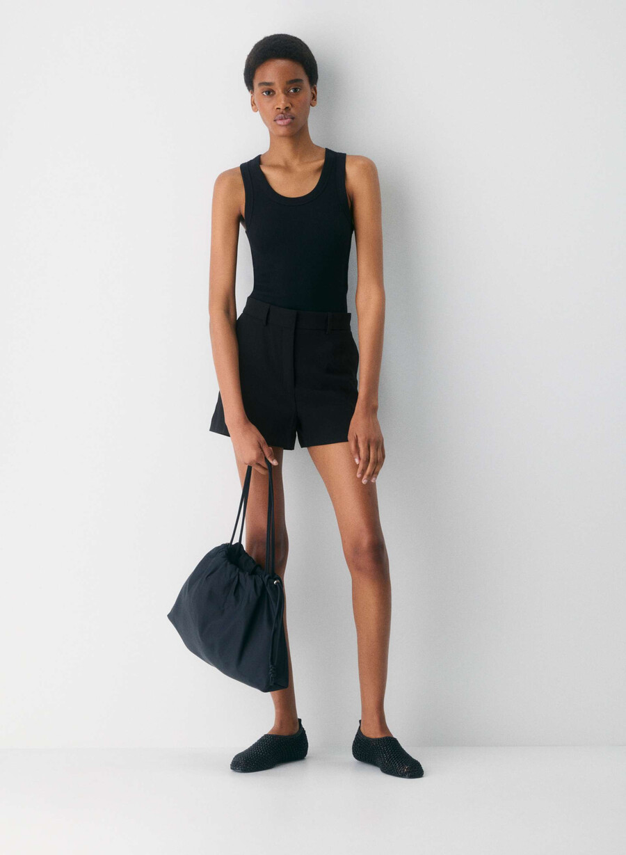 agency mini short black