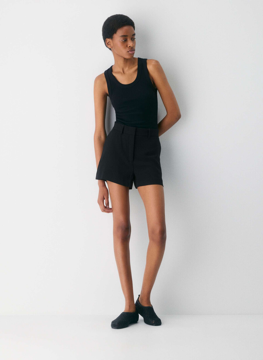 agency mini short black